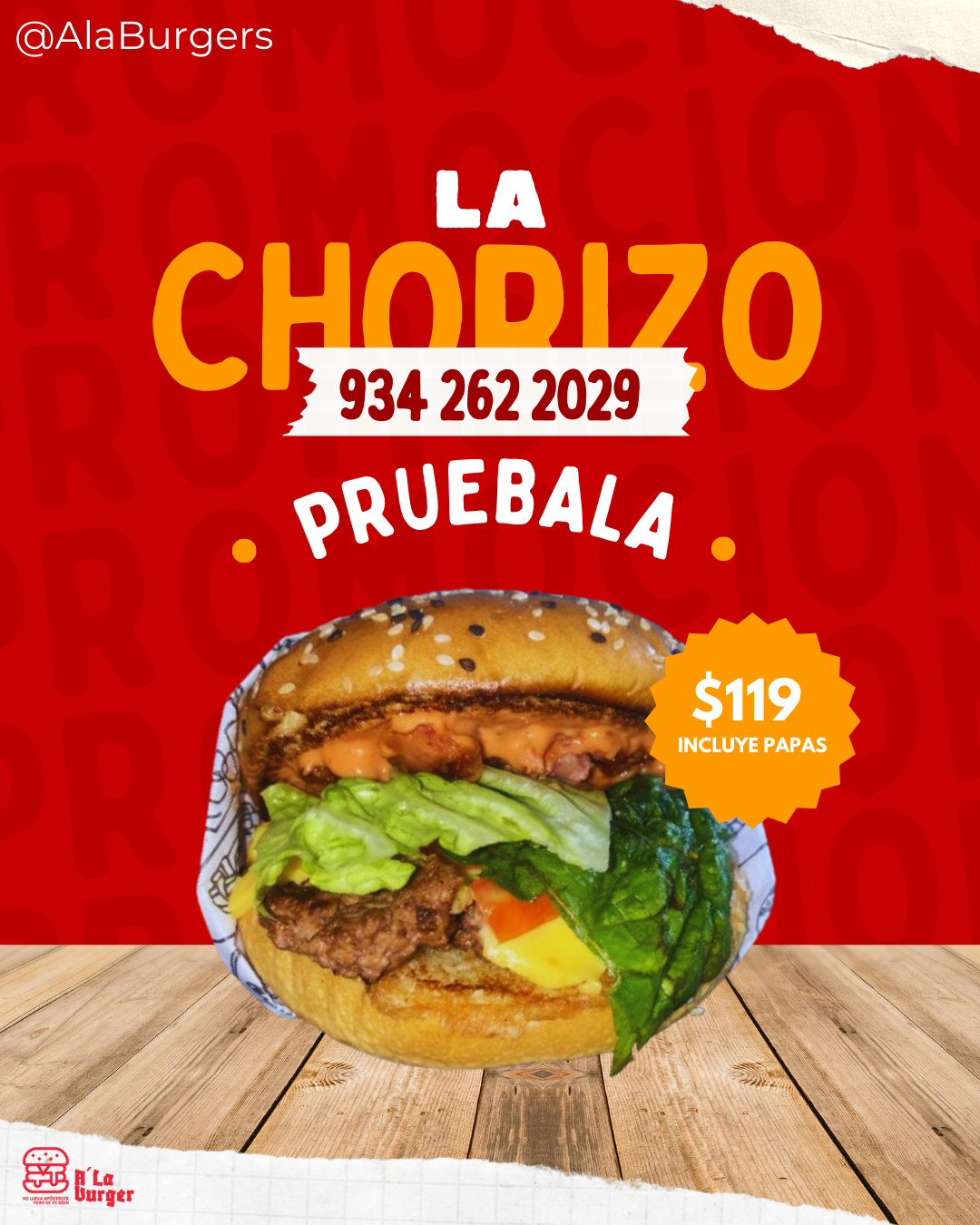Hamburguesa Chorizo